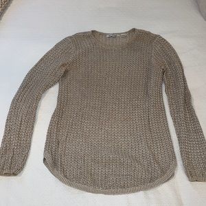 Tan marled sweater